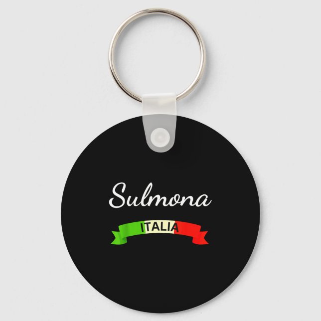Chaveiro Sulmona Italy Flag Italia Souvenir Gift Matching I (Frente)