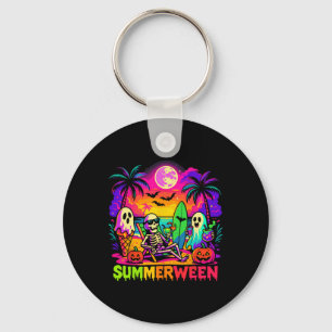 Chaveiro Summer Halloween Skeleton Ghost Beach