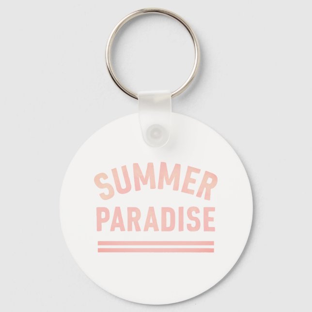 Chaveiro Summer Paradise T-Shirt - Pastel Styl (Frente)