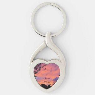 Chaveiro Summer Sunset Romance Acrylic Photo *Personalize*