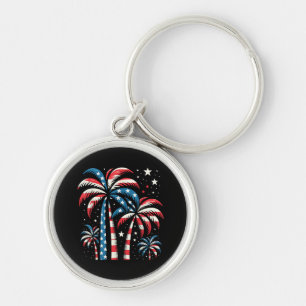 Chaveiro Summer USA Flag 4th of Julde EUA Summer Flag 4th o