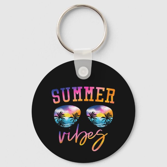 Chaveiro Summer Viba Óculos De Sol Com Palma De Árvore Engr (Frente)