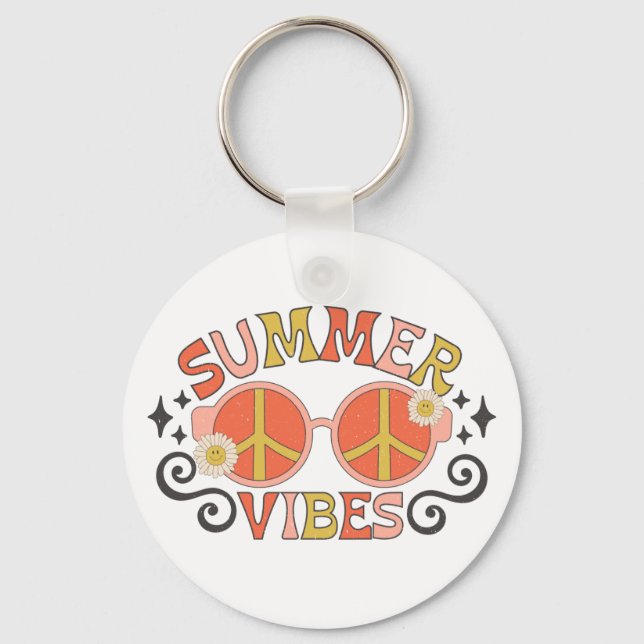 Chaveiro Summer Vibes Peace Sunglass (Frente)