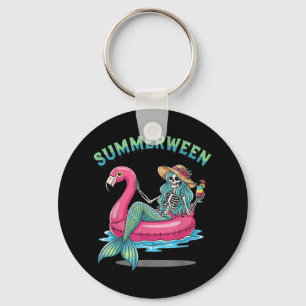 Chaveiro Summerentre Sereid Skeleton Flamingo Float Hallowe