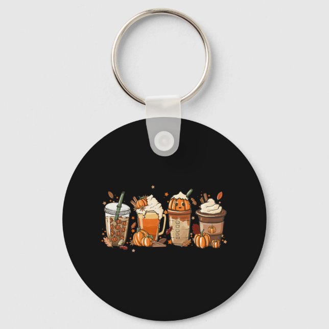 Chaveiro Sumo Café Pumpkin Especiarias Latte Bebidas Outono (Frente)