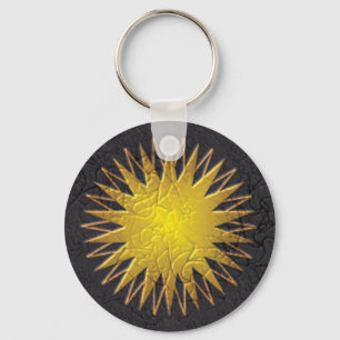 Chaveiro Sun dourado