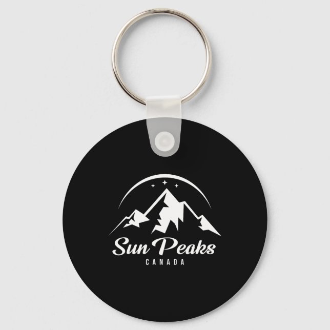 Chaveiro Sun Peaks Canada Ski Resort Skiting Snowboard (Frente)