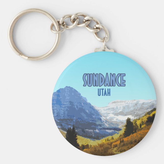 Chaveiro Sundance Utah Mountain Vintage (Frente)