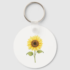 Chaveiro Sunflower Illustration — Bright Botanical Art