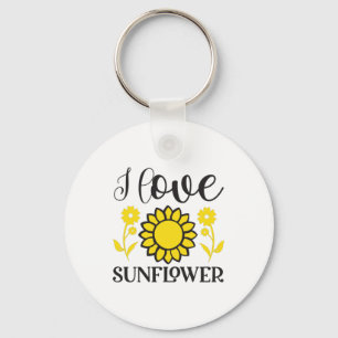 Chaveiro Sunflower Lover   I Love Sunflower