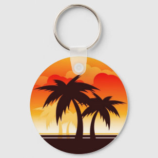 Chaveiro Sunset da Árvore Palm