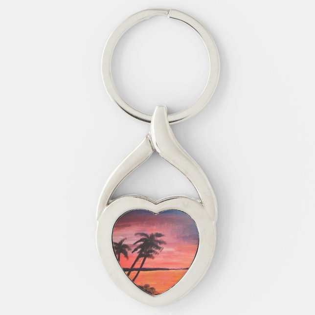 Chaveiro Sunset In The Tropics Keychain (Frente)