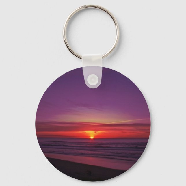 Chaveiro Sunset na Costa do Oregon (Frente)