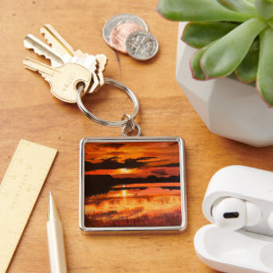 Chaveiro Sunset no Everglades, por Gary Poling