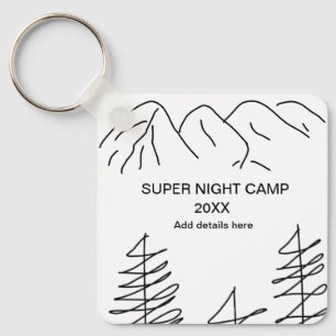 Chaveiro Super acampamento verão inverno adicionar nome ano