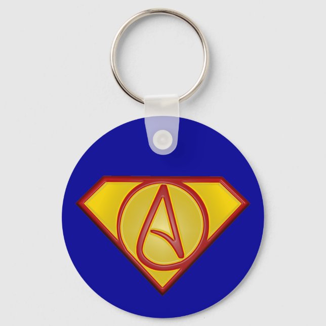 Chaveiro Super ateu 3D (Frente)