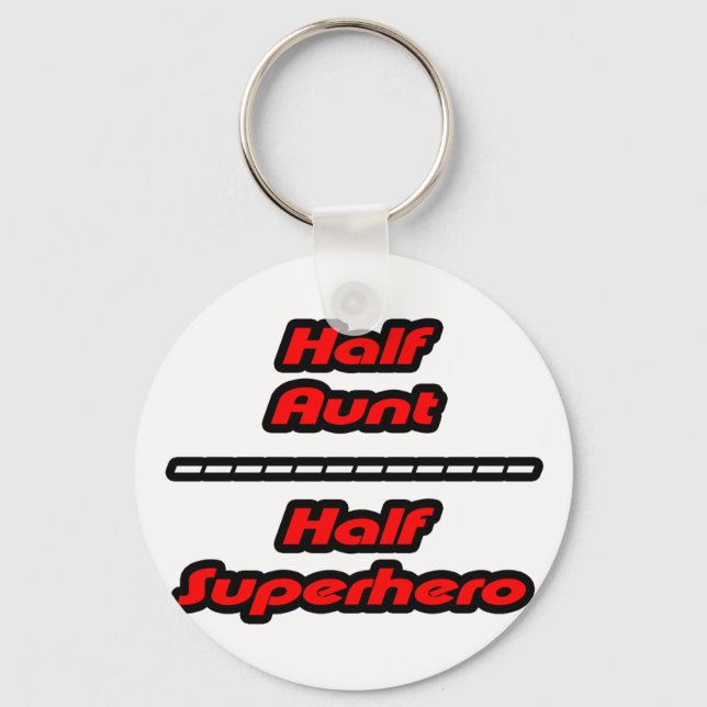 Chaveiro Super-herói da meia tia Half (Frente)