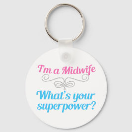 Chaveiro Super-herói Engraçado da Parteira