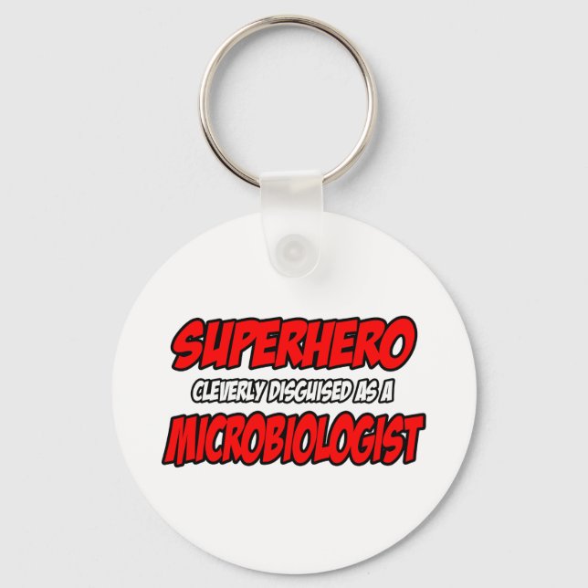 Chaveiro Super-herói...Microbiólogo. (Frente)