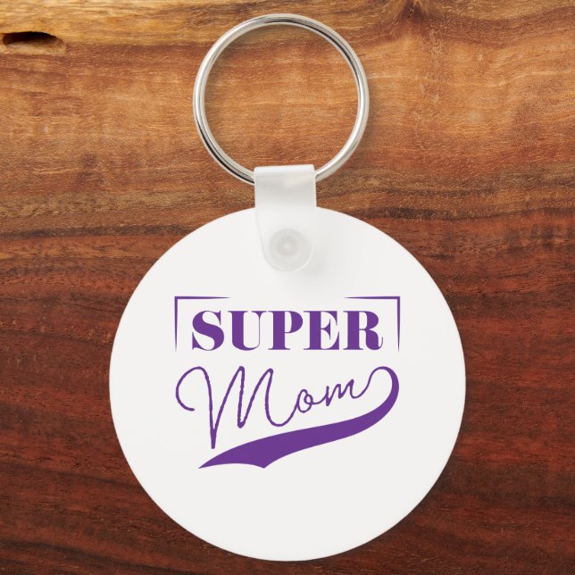 Chaveiro Super Mãe (Verso)