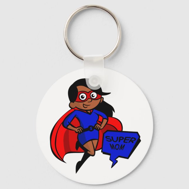 Chaveiro super-mãe negra (Frente)