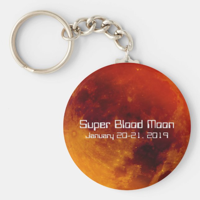 Chaveiro Super Sangue Moon Eclipse 2019 (Frente)
