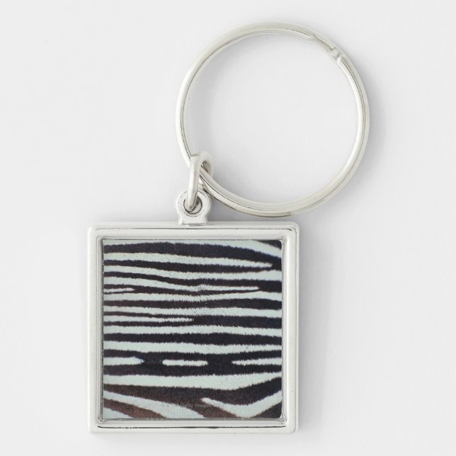 Chaveiro Superfície da pele da zebra (Frente)