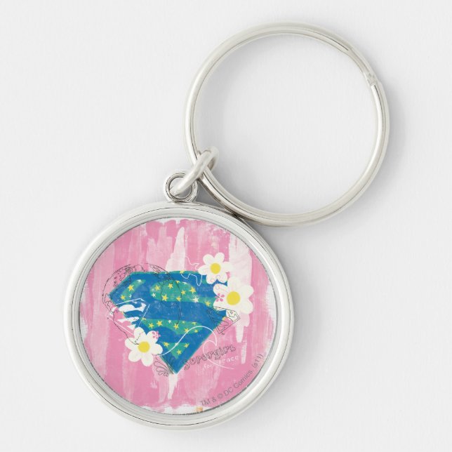 Chaveiro Supergirl for Peace Pink (Frente)