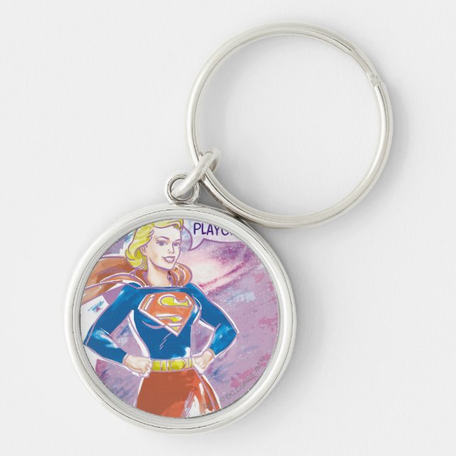 Chaveiro Supergirl Galaxy (Frente)