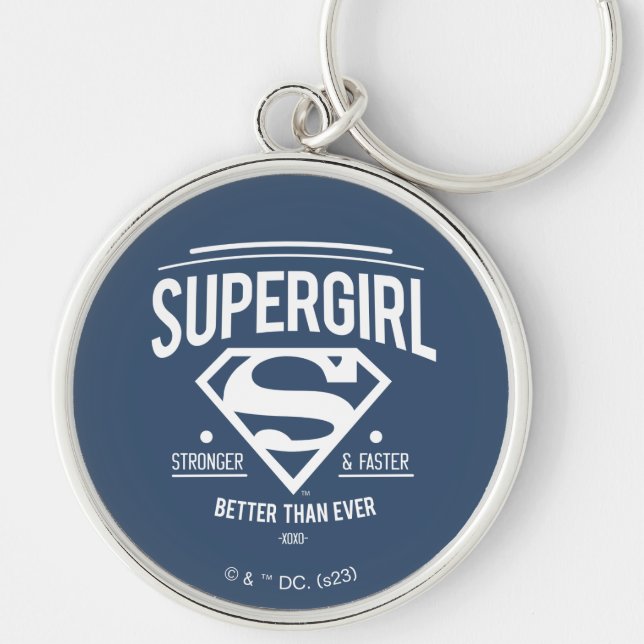 Chaveiro Supergirl Melhor Do Que Nunca Gráfico Retroativo (Frente)