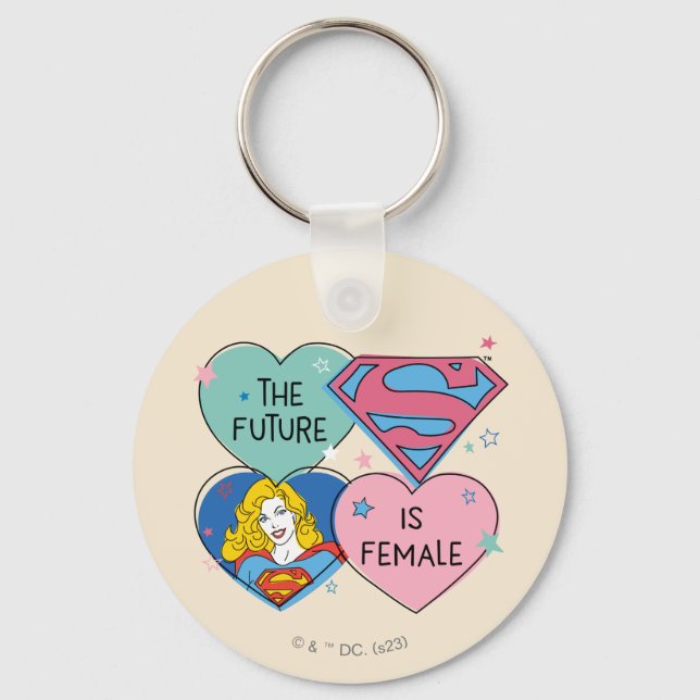 Chaveiro Supergirl Out Of This World Retro Graphic (Frente)