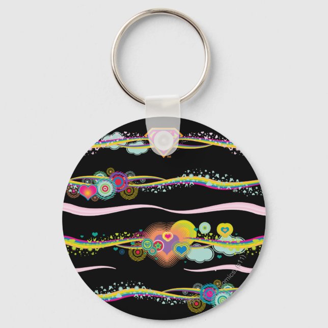 Chaveiro Supergirl Retro Rainbow (Frente)