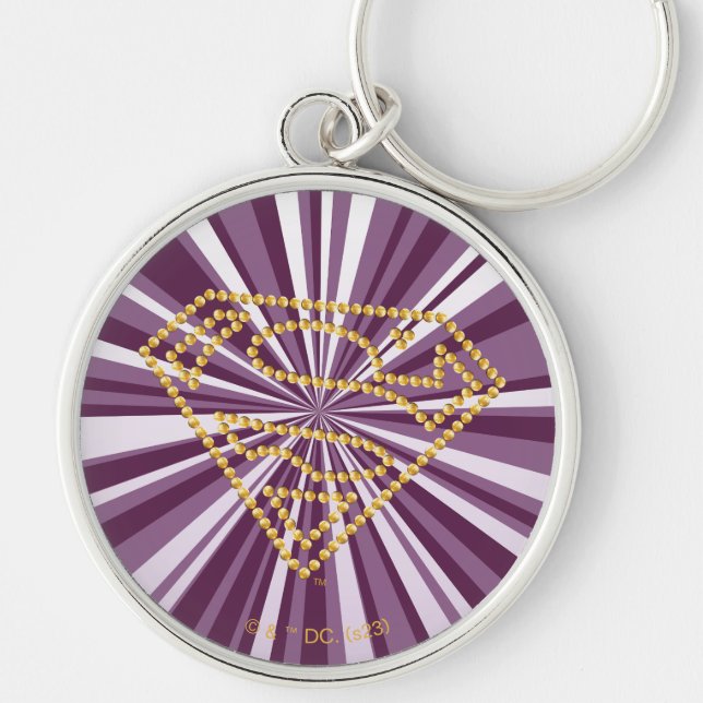 Chaveiro Supergirl Studed S-Shield (Frente)