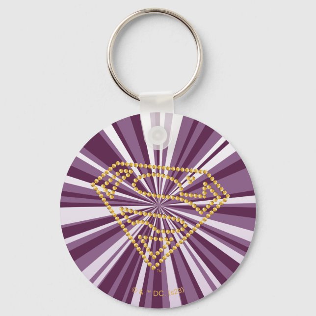 Chaveiro Supergirl Studed S-Shield (Frente)