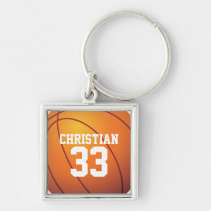chaveiro superior personalizado do basquetebol