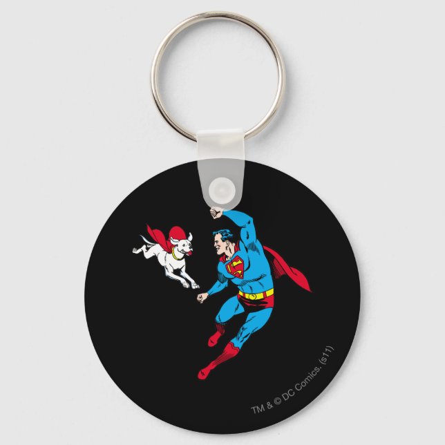 Chaveiro Superman e Krypto 2 (Frente)