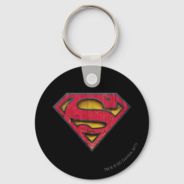 Chaveiro Superman S-Shield | Logotipo em relevo (Frente)