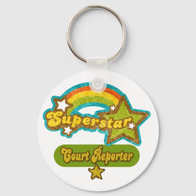 Chaveiro Superstar Court Reporter (Frente)