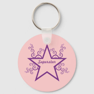 Chaveiro Superstar Swirls Chaveiro, Roxo