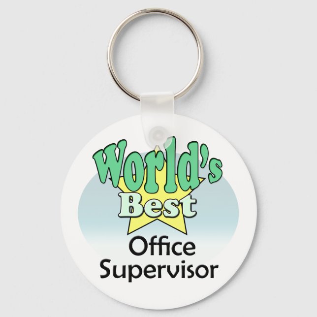 Chaveiro Supervisor de Melhor Escritório do Mundo (Frente)