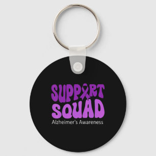 Chaveiro Suportar Alzheimerheimer De Fita Roxa Esquadrão
