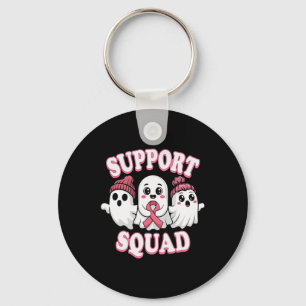 Chaveiro Suportar Cancer De Mama Fantasma De Fita Rosa Quad