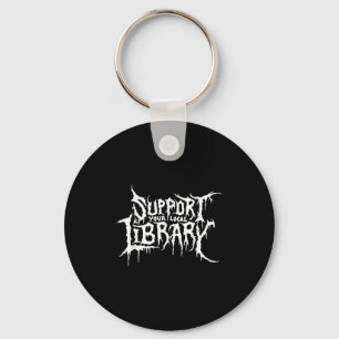 Chaveiro Suportar o Design de Bookworm de Horror da Bibliot