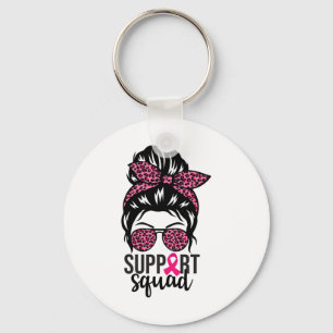 Chaveiro Suporte à Consciência do Cancer da Mama - Esquadrã