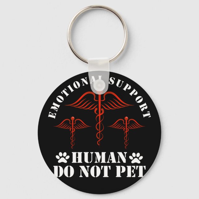 Chaveiro Suporte Emocional Humano Não Pet - Serviço (Frente)