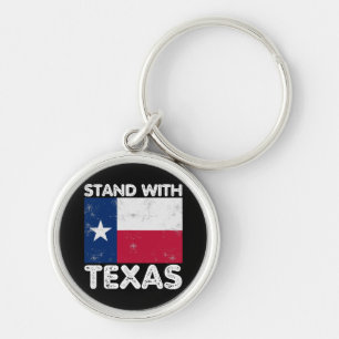 Chaveiro Suporte para Texas I Stand com Texas Texan Flag