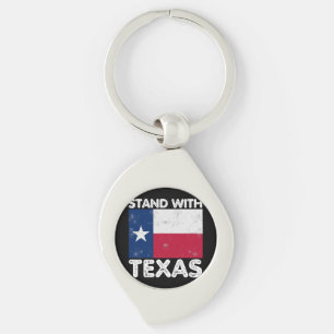 Chaveiro Suporte para Texas I Stand com Texas Texan Flag