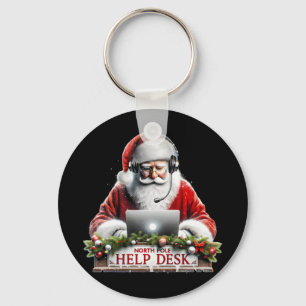 Chaveiro Suporte Técnico do Papai Noel Ajuda do Polo Norte 