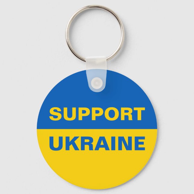 Chaveiro Support Ukraine Ukrainian Flag (Frente)