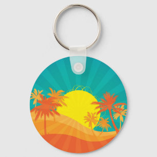 Chaveiro Surf tropical de Sunset Beach design